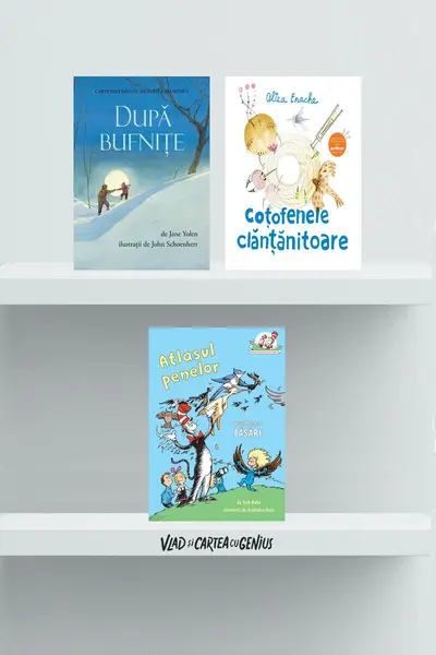 Pachet educativ 3 cărți cu păsări (Atlasul penelor, Coțofenele clănțănitoare, După bufnițe) - Oltea Enache, Jane Yolen, T...