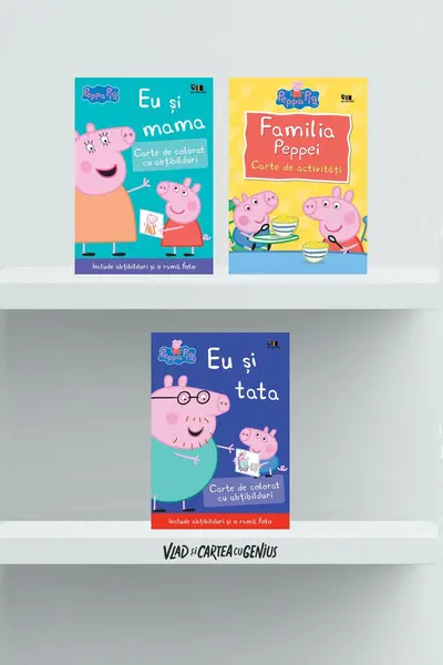 Pachet educativ Peppa Pig în familie ( 3 volume) - Neville Astley și Mark Baker