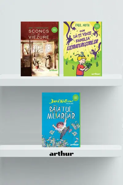 Pachet Funny (Baiatul miliardar, Cum să-ți vinzi familia extratereștrilor, Sconcs și viezure) - Andy Riley, Paul Noth, Amy ...