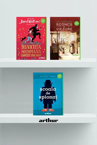 Pachet Funny (Bunicuţa hoţomană lovește din nou, Sconcs și viezure, Școala de spionaj) - David Walliams, Amy Timberl...