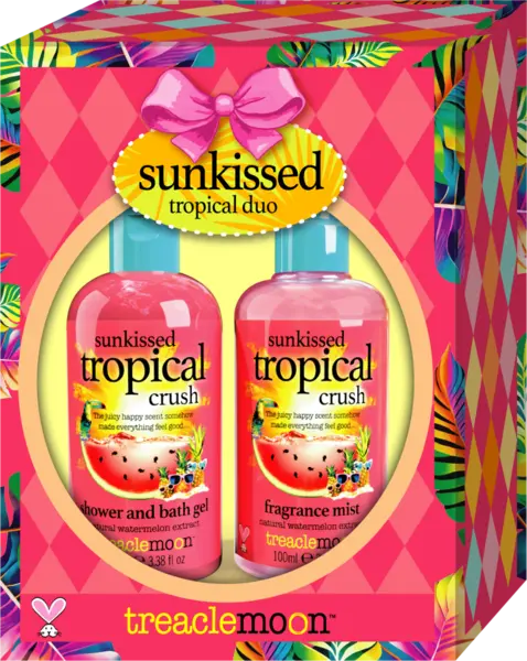 Pachet Gel de dus + Mist de corp Sunkissed Tropical Duo Gift Set, 2 x 100ml, Treaclemoon