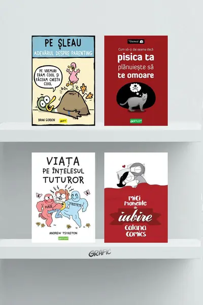 Pachet Grafic Fun 4 volume ( Viața pe înțelesul tuturor, Pe șleau, Mici momente, Pisica)