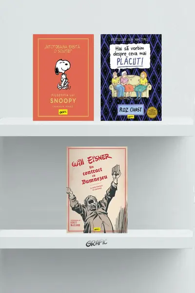 Pachet Grafic life 3 volume ( Un contract cu Dumnezeu,Să vorbim despre ceva mai plăcut, Filozofia lui Snoopy) - Will Eisner, Charles Schulz
