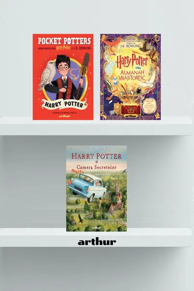 Pachet Harry Potter, ediție ilustrată (Camera secretelor, Almanah, Pocket Potters 1) - J.K. Rowling