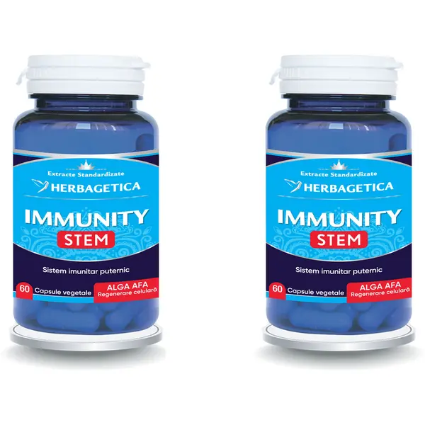 Pachet Immunity Stem 60cps+60cps (50% reducere la al doilea produs)