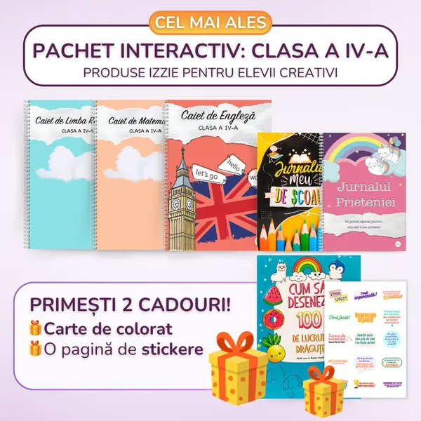 Pachet Interactiv 6 produse Izzie: clasa a IV-a