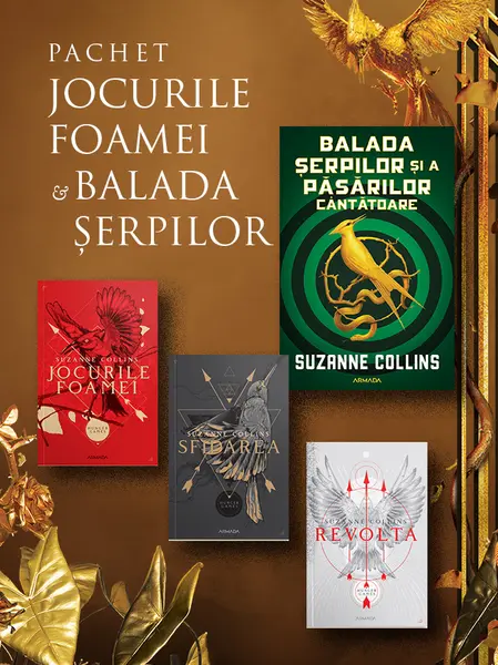 Pachet Jocurile Foamei 3 vol. + Balada șerpilor și a păsărilor cântătoare