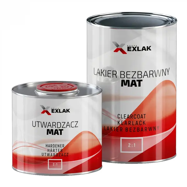 Pachet Lac+intaritor mat EXLAK Mat 1L+0.5L
