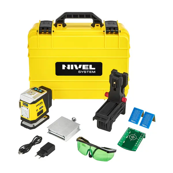 Pachet Laser albastru în cruce (2 x 360°), Bluetooth cu trepied - Nivel System-CL2B