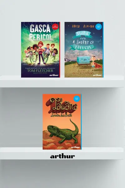 Pachet lecturi pentru 12 ani (Băiatul care a înotat, Gașca Pericol, Tabăra) - Louis Sachar, Natalie Lloyd...