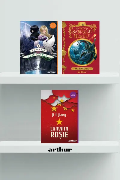Pachet lecturi pentru 13 ani( Școala pentru bine și rău, Cravata roșie, Bardul Beedle)