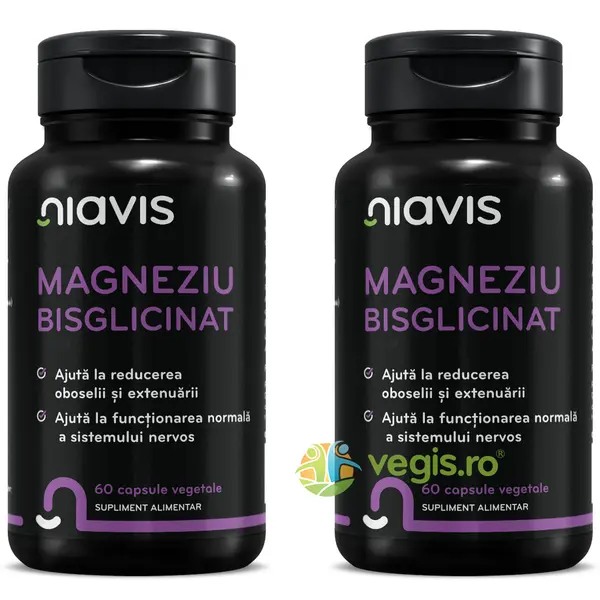 Pachet Magneziu Bisglicinat 60cps+60cps