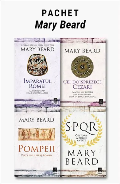 Pachet Mary Beard. Împăratul Romei/Cei doisprezece Cezari/Pompeii/SPQR - Mary Beard