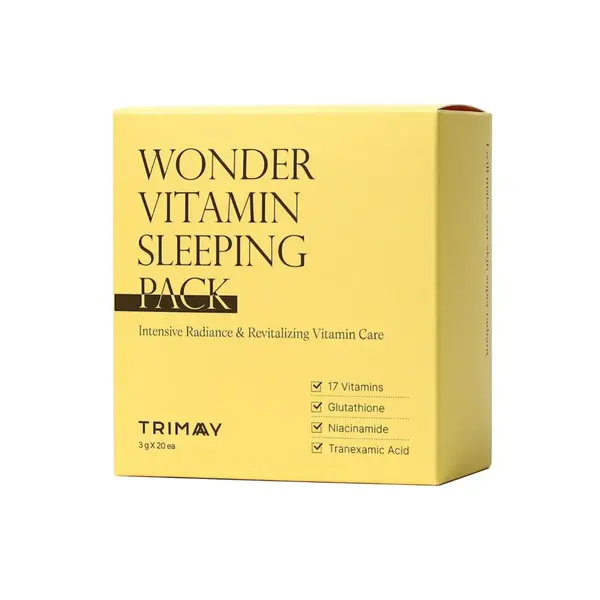 Pachet masti de noapte pentru luminozitate si revitalizare Wonder Vitamin, 20*3g, Trimay