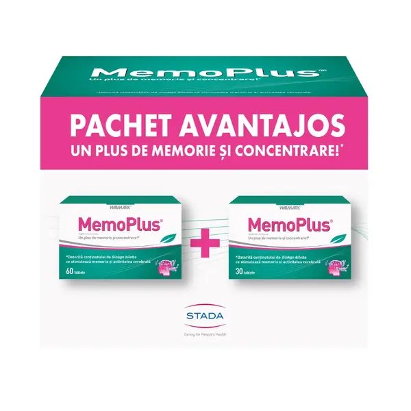 Pachet MemoPlus, 60 + 30 tablete, Walmark