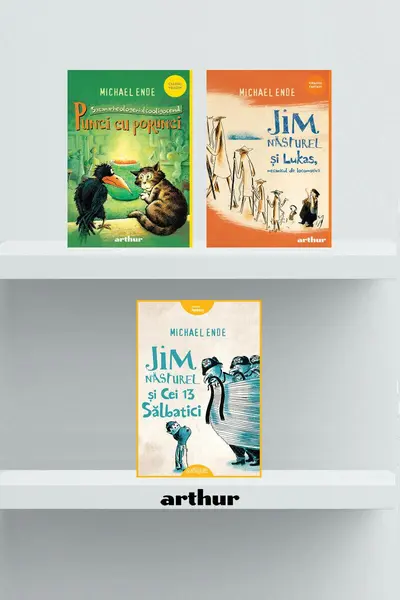 Pachet Michael Ende ( Jim Năsturel şi cei 13 sălbatici, Lukas mecanicul, Punci cu porunci)