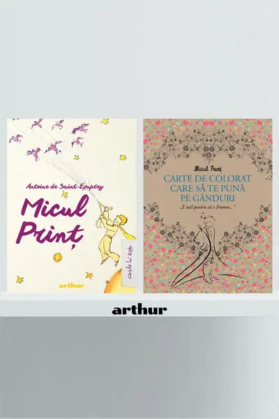 Pachet Micul Prinţ (carte ilustrată și cartea de colorat) - Antoine de Saint-Exupéry
