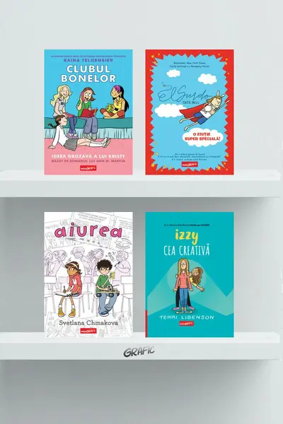 Pachet miniGrafic (Aiurea, Izzy cea creativă, El Surdo, Clubul bonelor)