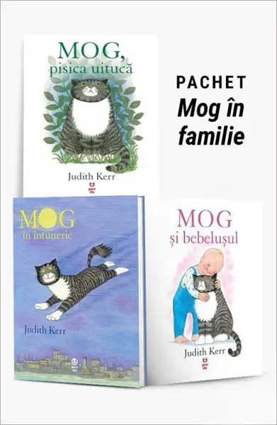Pachet Mog în familie. MOG, pisica uitucă/MOG în întuneric/MOG și bebelușul - Judith Kerr