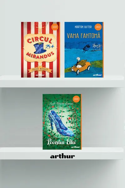 Pachet Orange Fantasy (Povestea Ellei, Circul Mirandus, Vama fantomă) - Cassie Beasley, Kelly Sue D...