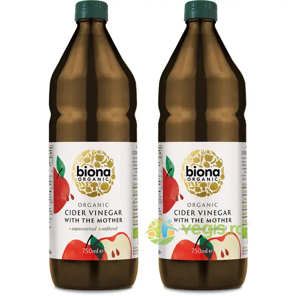 Pachet Otet din Cidru Ecologic/Bio 500ml+500ml