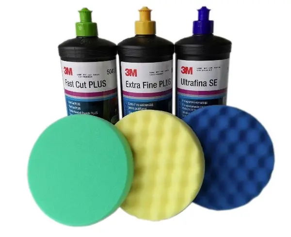 Pachet Paste Polish 3M 3 Buc 1000ML + 3 bureti de polish 150mm