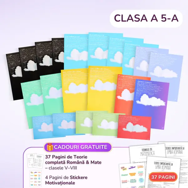 Pachet pentru Elevii Ambițioși, BACK TO SCHOOL 2026: 21 Caiete pentru Clasa a 5-a