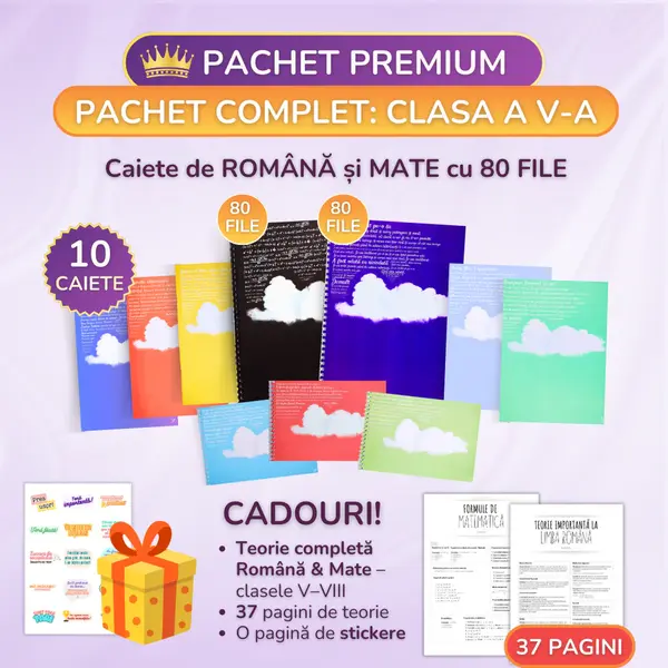 Pachet Premium 10 Caiete Izzie: Clasa a V-a, Modulul 5
