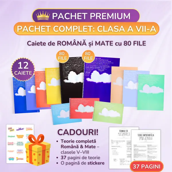 Pachet Premium 12 Caiete Izzie: Clasa a VII-a, Modulul 5