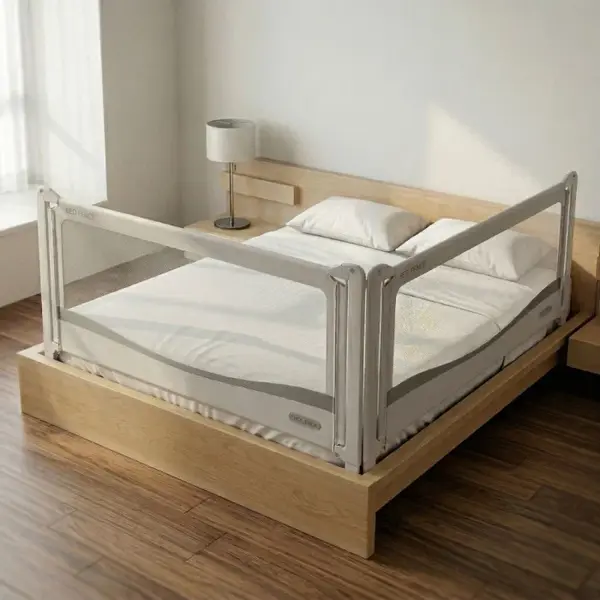 PACHET PREMIUM: 2 Protectii laterale pat, PREMIUM XXL, pat 200x200 cm + Set Conectori