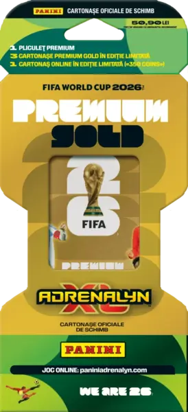 Pachet Premium Gold Panini FIFA World Cup Adrenalyn XL 2026