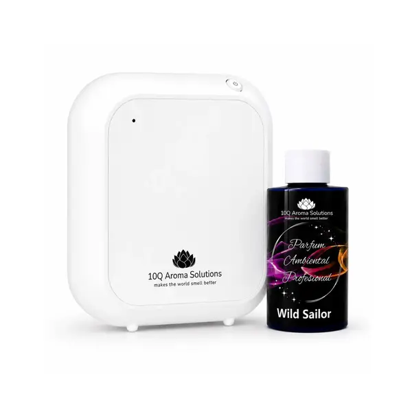 Pachet Promo: 10Q Aroma Eco Plus Alb + Rezerva Parfum Ambiental Profesional 100 g
