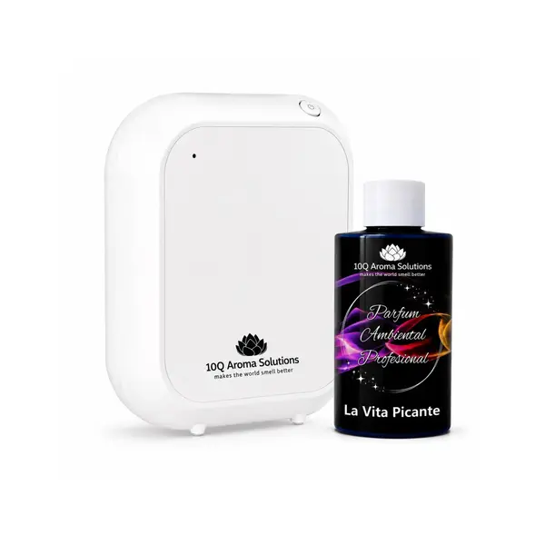Pachet Promo: 10Q Aroma Eco Plus Alb + Rezerva Parfum Ambiental Profesional 100 g