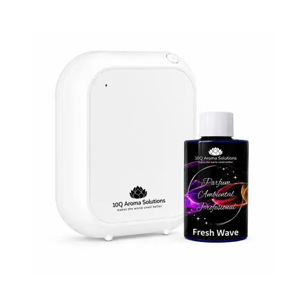 Pachet Promo: 10Q Aroma Eco Plus Alb + Rezerva Parfum Ambiental Profesional 100 g