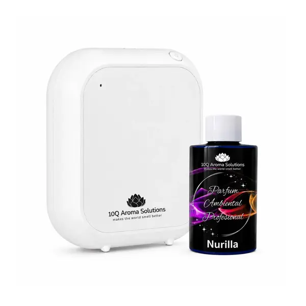 Pachet Promo: 10Q Aroma Eco Plus Alb + Rezerva Parfum Ambiental Profesional 100 g