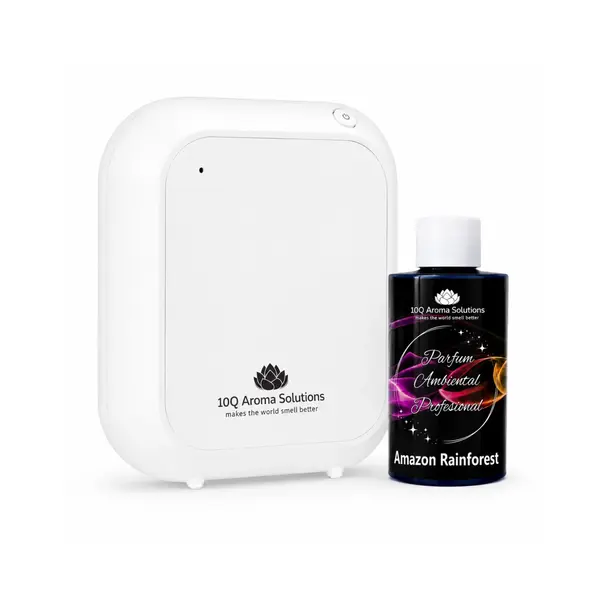 Pachet Promo: 10Q Aroma Eco Plus Alb + Rezerva Parfum Ambiental Profesional 100 g