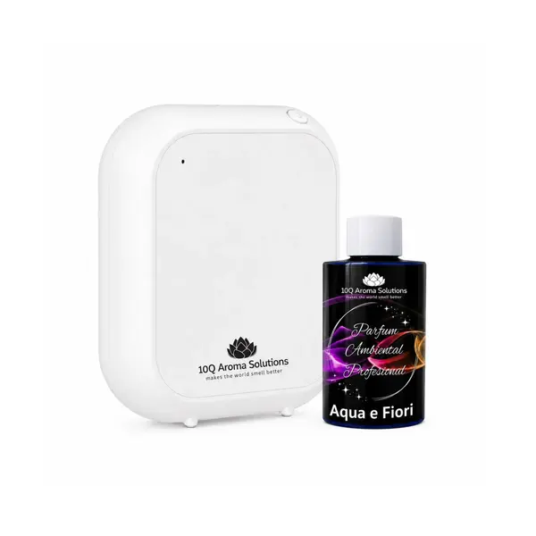 Pachet Promo: 10Q Aroma Eco Plus Alb + Rezerva Parfum Ambiental Profesional 100 g