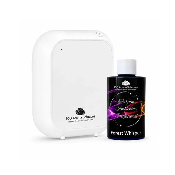 Pachet Promo: 10Q Aroma Eco Plus Alb + Rezerva Parfum Ambiental Profesional 100 g