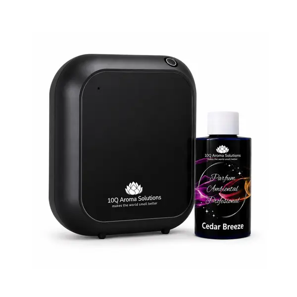 Pachet Promo: 10Q Aroma Eco Plus Negru + Rezerva Parfum Ambiental Profesional 100 g
