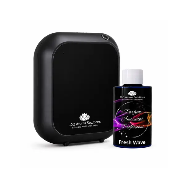 Pachet Promo: 10Q Aroma Eco Plus Negru + Rezerva Parfum Ambiental Profesional 100 g