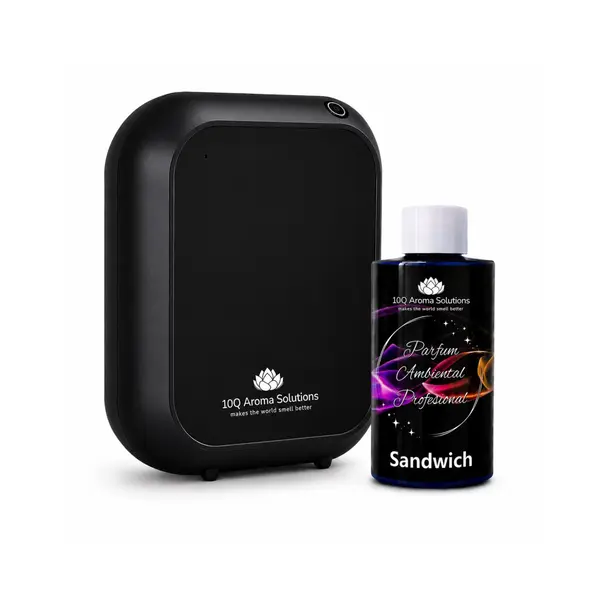 Pachet Promo: 10Q Aroma Eco Plus Negru + Rezerva Parfum Ambiental Profesional 100 g