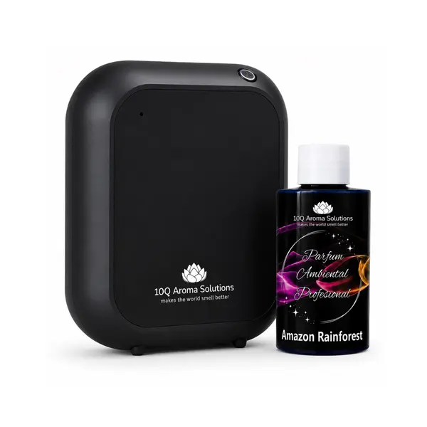 Pachet Promo: 10Q Aroma Eco Plus Negru + Rezerva Parfum Ambiental Profesional 100 g