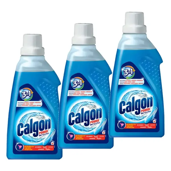 Pachet promo 3 x Calgon Gel anticalcar, 1.5 L, 3in1 Power Gel