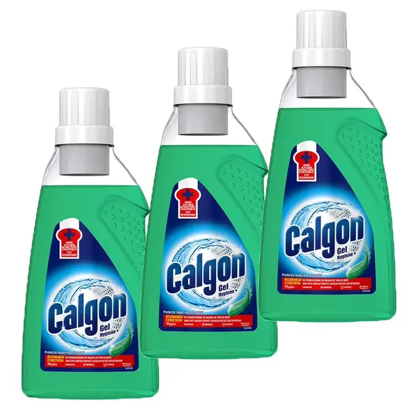 Pachet promo 3 x Calgon Gel anticalcar, 1.5 L, Hygiene+