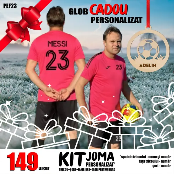 PACHET PROMO Kit echipament fotbal copii si adulti personalizat PEF23PP XXL
