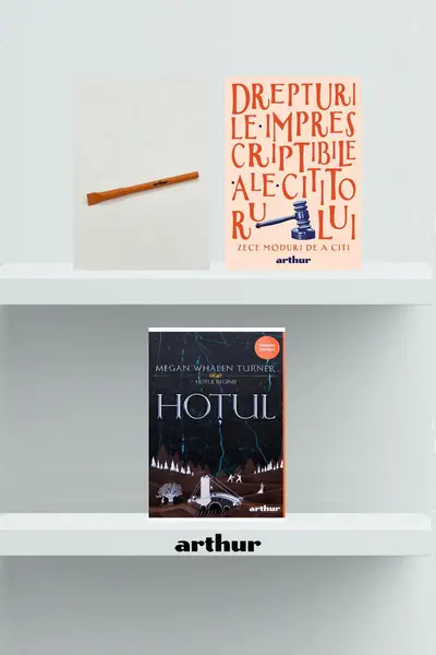 Pachet promo Orange Fantasy (Hoțul, agendă și pix) - Megan Whalen Turner