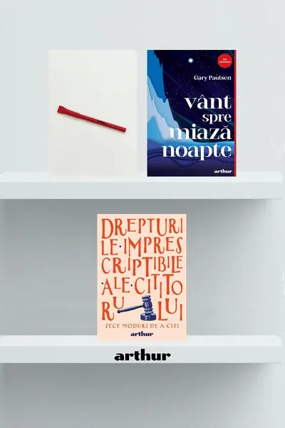 Pachet promo Red Adventure (Vânt spre miazănoapte, agendă și pix) - Gary Paulsen