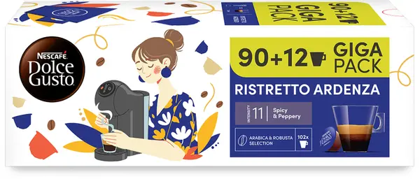 Pachet promoțional de capsule de cafea NESCAFE Dolce Gusto - Ristretto Ardenza, 102 băuturi