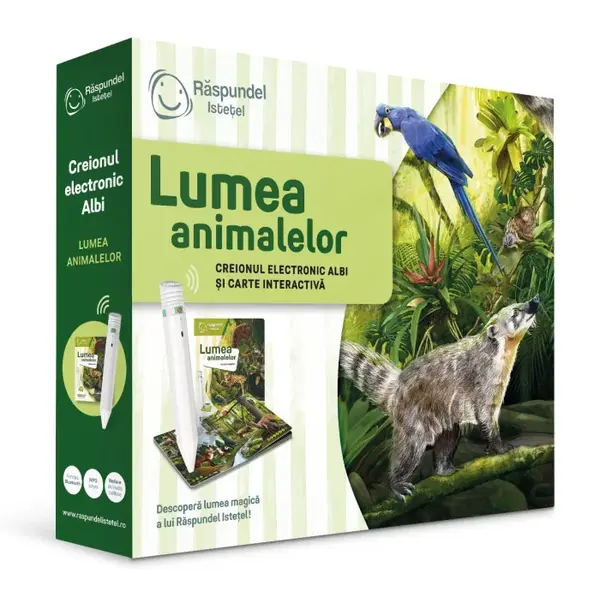 Pachet Raspundel Istetel - Creion si carte Lumea animalelor