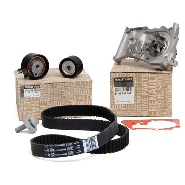 Pachet Revizie Kit Distributie Oe Dacia 130C17529R + Pompa Apa Oe Dacia 210105296R Dacia Duster 2010-2017 1.6 16V 77KW 105CP